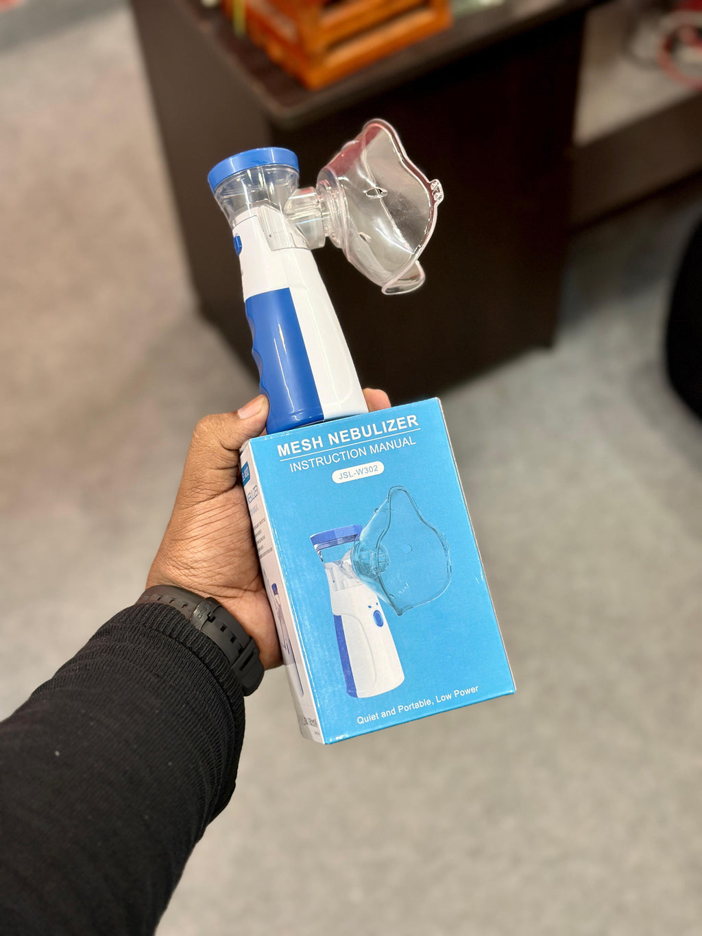 Portable Mesh Nebulizer (Model JSL-W302) – Quiet & Handheld Respiratory Care